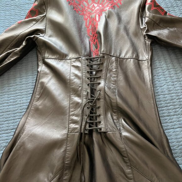 HIlary's Vanity Leather Wing Coat - Large - Picture 12 of 12
